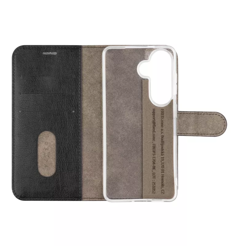 Fixed Opus Book Case Samsung Galaxy S26 jaoks, must, nahk
