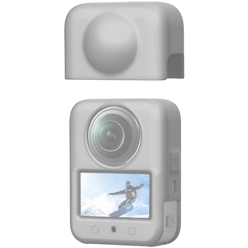 Silikoonkate koos objektiivikaitsega PULUZ DJI Osmo 360 (hall)