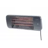 Kvartselektriline küttekeha SUNRED LUG-2000W — 2000 W, kvartsklaasiga element, välitingimustes kasutamiseks, seinale paigaldatav, IP24, must