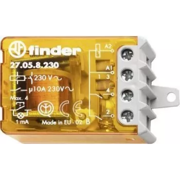 Finder Impulsslüliti süvispaigaldus 1 tk 27.05.8.230.0000 2 normaalselt avatud kontaktiga 230 V/AC 10 A 2300 VA (27.05.8.230.0000)