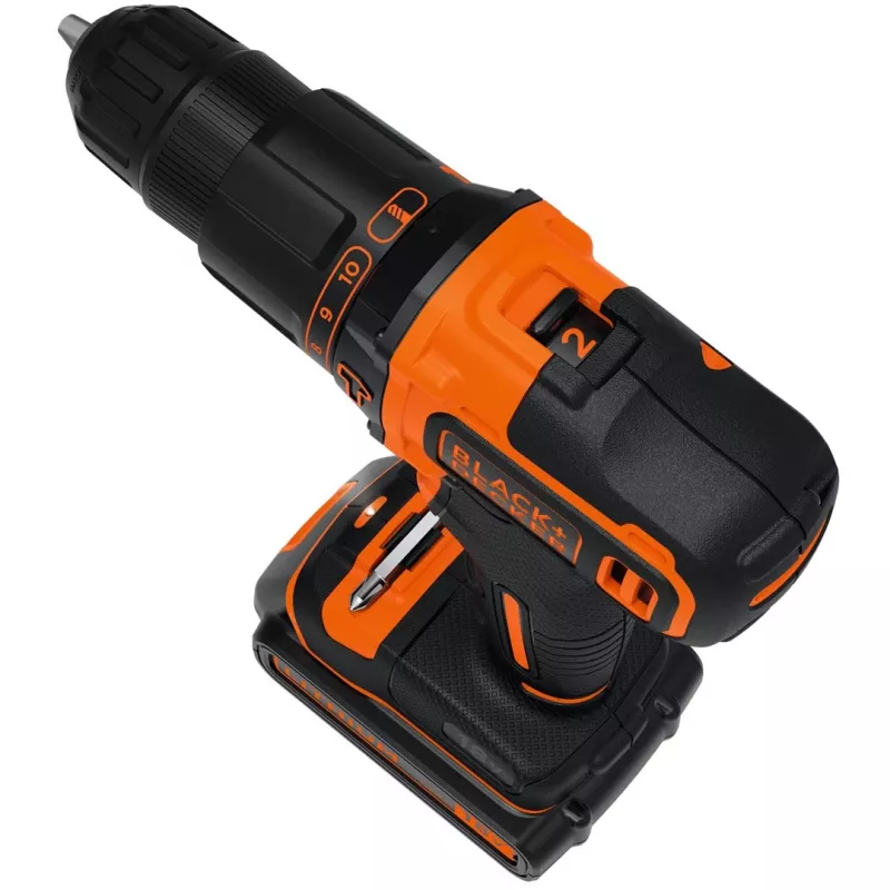 Black & Decker BDCHD18KB-QW puur, padrunita, must, oranž