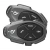 Mootorratta intercom INTERPHONE TOUR HD, 2 tk, Bluetooth 4.0, ulatus 1500 m, aku kestvus kuni 20 h, must