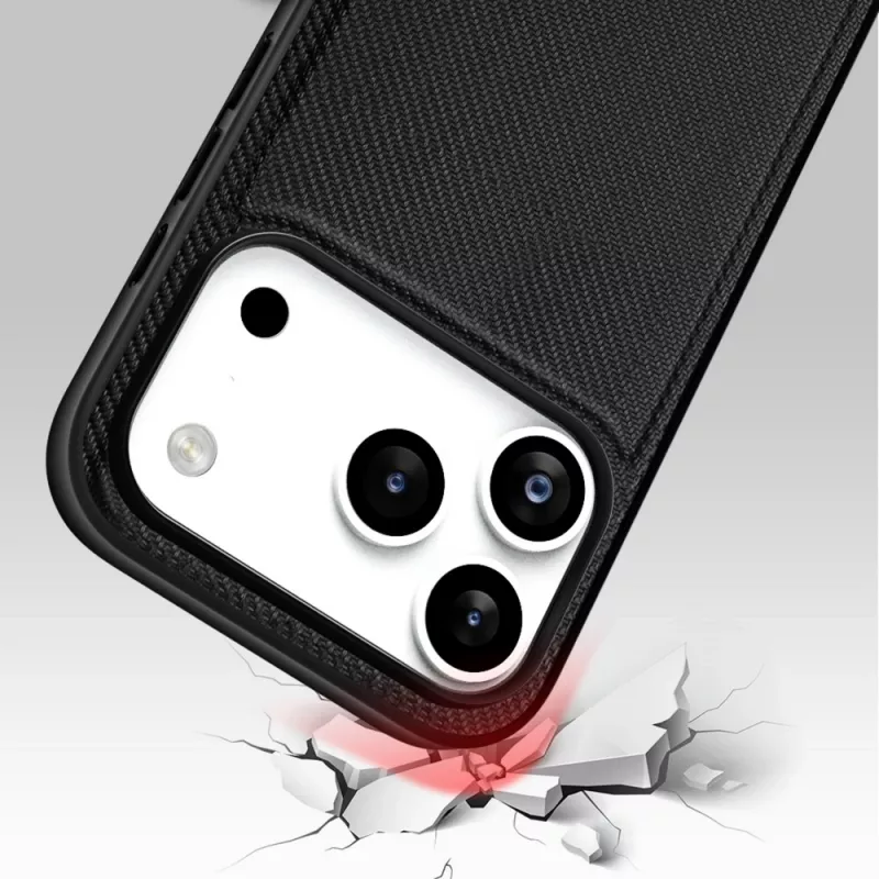 Nevox StyleShell NYLO 2528 ümbris iPhone 17 Pro jaoks, must