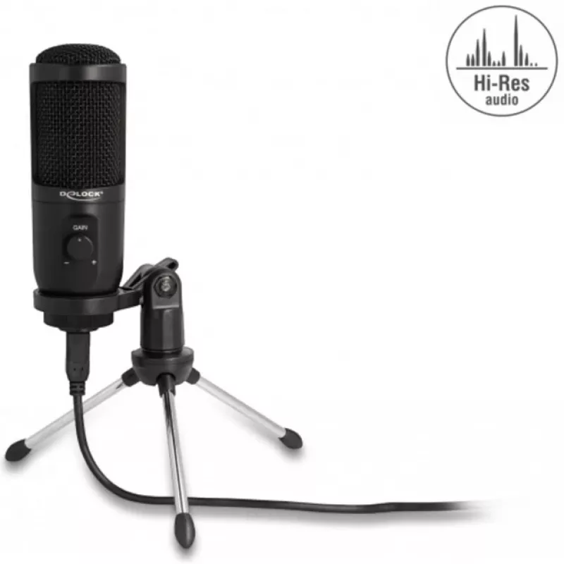 Delock - Mikrofon - USB - Must (66832)