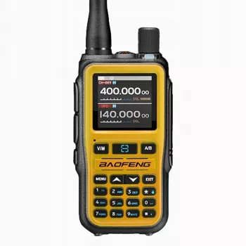 Kaasaskantav Baofeng raadiosaatja UV-5R Mini USB-C laadimise, Bluetoothi, VHF/UHF, 5 W, 1600 mAh, oranž