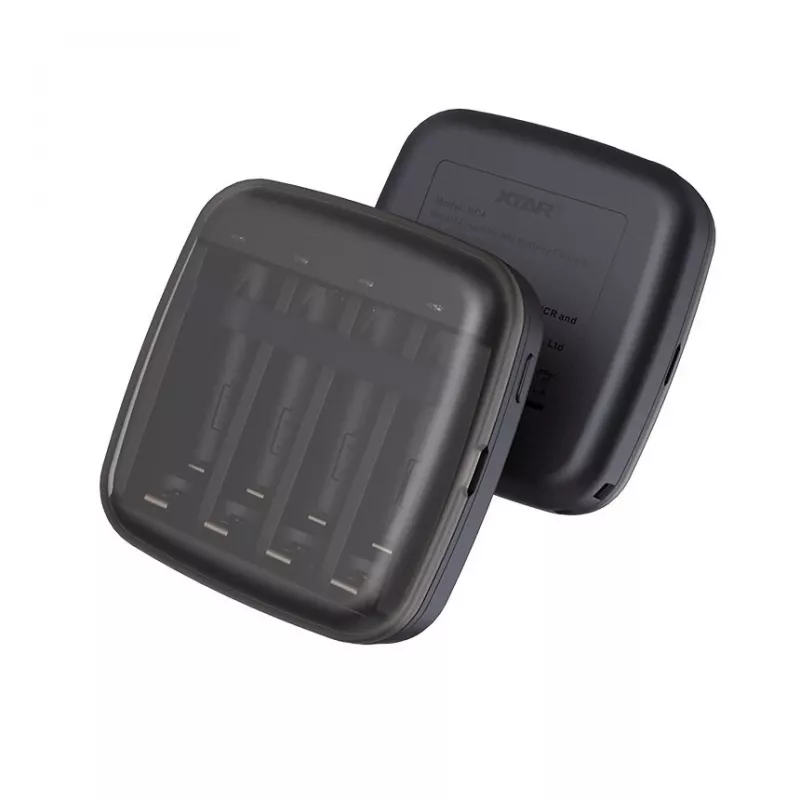 Aku laadija XTAR BC4 AA/AAA NiMH ja Li-ion, 4 pesa, DC/USB sisend, must