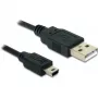 USB-kaabel DeLOCK 82273 USB 2.0 1 m USB A Mini-USB B Must
