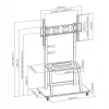 Seinakinnitusklamber SBOX FS-1035 ekraanidele 37–100 kg, plaat 800×600 mm