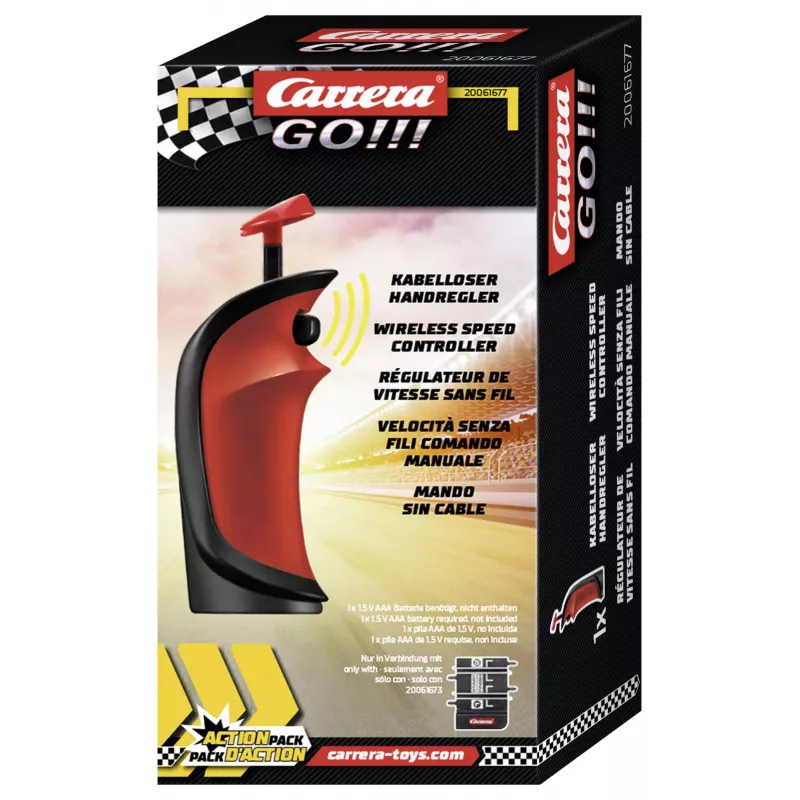 Juhtmega/juhtmeta käeshoitav kontroller CARRERA 20061677 Carrera GO!!! slotiautode võidusõidu jaoks