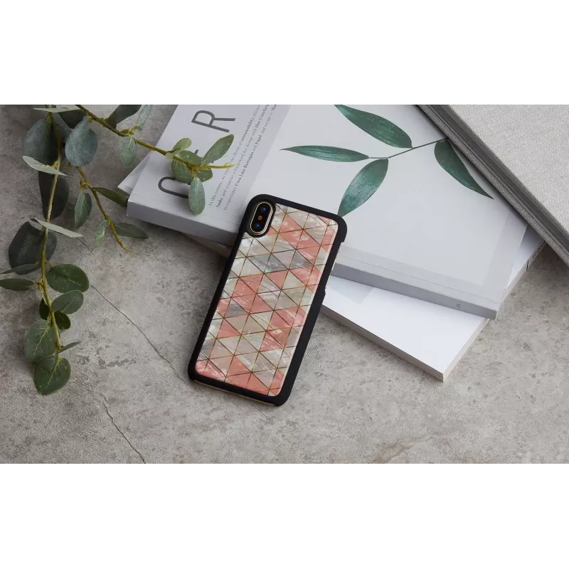 Kaitsev nutitelefoni ümbris iKins iPhone XS / iPhone X, teemantmuster, must