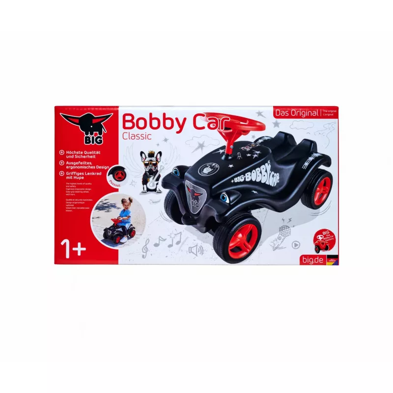 Sõidulelu Simba-Dickie BIG Bobby Car Classic Little Rocker — must/punane, mudel 800056144