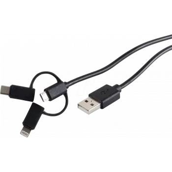 USB-kaabel ShiverPeaks BS14-15025 1m USB A Micro-USB B Must