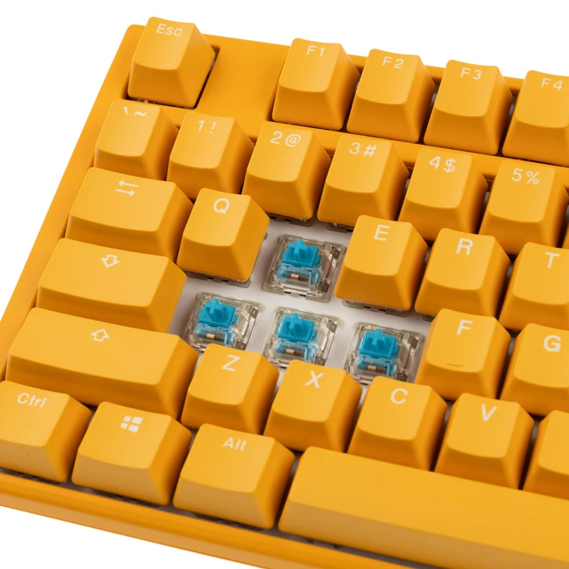 Ducky One 3 kollane mänguriklaviatuur, RGB LED - MX-Sinine (US)