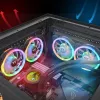 Thermaltake SWAFAN 14 RGB ventilaator, 14 cm, must, 500–2000 RPM