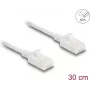 Võrgukaabel DeLOCK RJ45 Cat.6A pistik pistikusse 0,3 m valge
