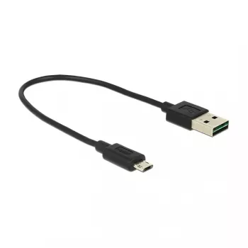 USB-kaabel DeLOCK 84804 USB 2.0 0,2 m USB A Micro-USB B Must