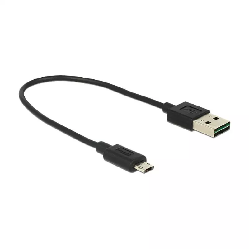 USB-kaabel DeLOCK 84804 USB 2.0 0,2 m USB A Micro-USB B Must