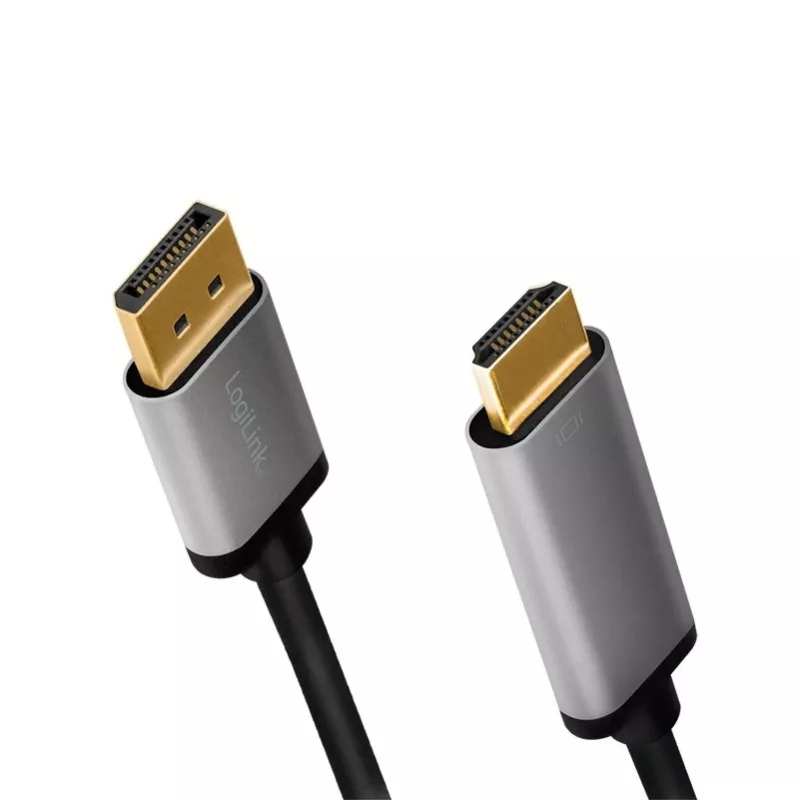 LogiLink CDA0107 videokaabli adapter 2 m DisplayPort HDMI Hall Must