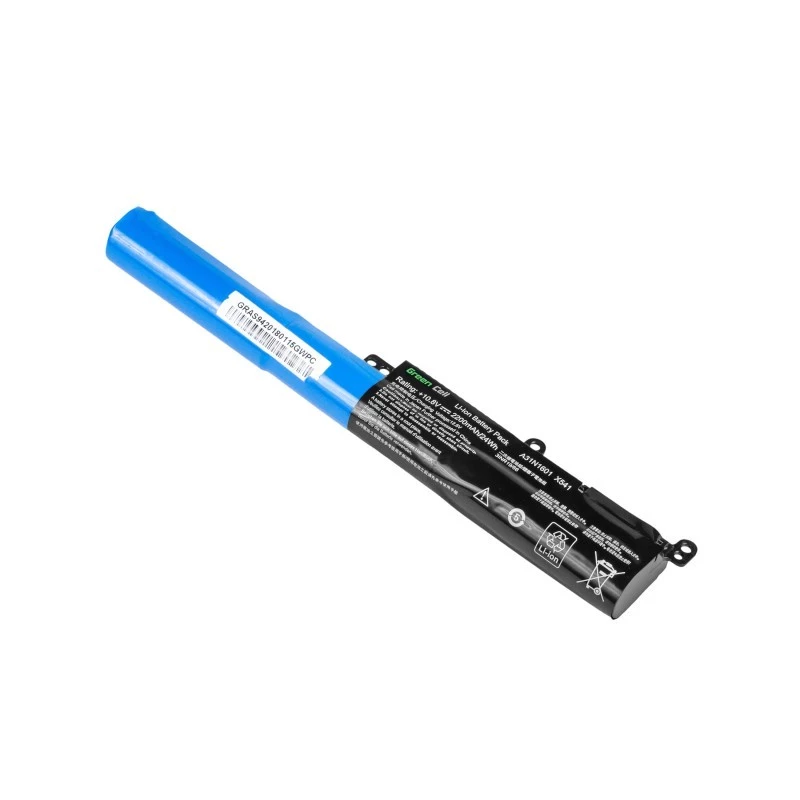 Sülearvuti aku roheline Cell AS94 ASUS R541N R541S R541U Vivobook Max F541N F541U X541N X541S jaoks — 10,8 V, 2200 mAh, Li-Ion, 3 elementi