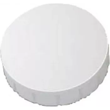 MAUL HEBEL Solidmagnet, kleepuv jõud: 0,6 kg, valge ümmargune magnet: läbimõõt 24 x (K)8 mm, valmistatud purunemiskindlast materjalist (61624-02)