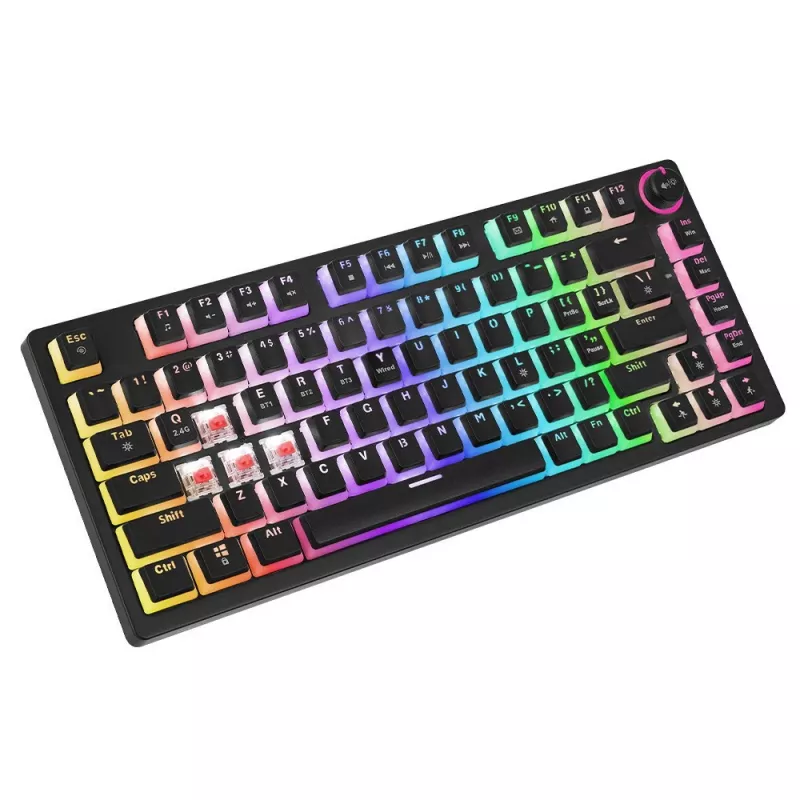 Mänguriklaviatuur Savio SAVGK-PHENIX RED PUDDING mehaaniline RGB juhtmevaba