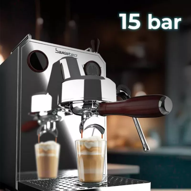 Baristeo Intima Siebträgermaschine (hõbe/roostevaba teras, termoblokk)