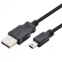 USB-Mini USB kaabel 1 m, must