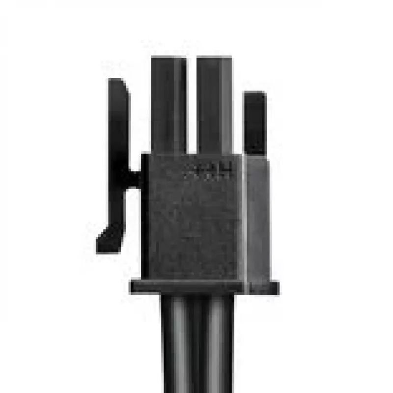 CableMod Basics Universal 12V 2x6 kaabel, 90° pistik, 16-kontaktiline 16-kontaktiliseks - must, 60 cm, vers. A