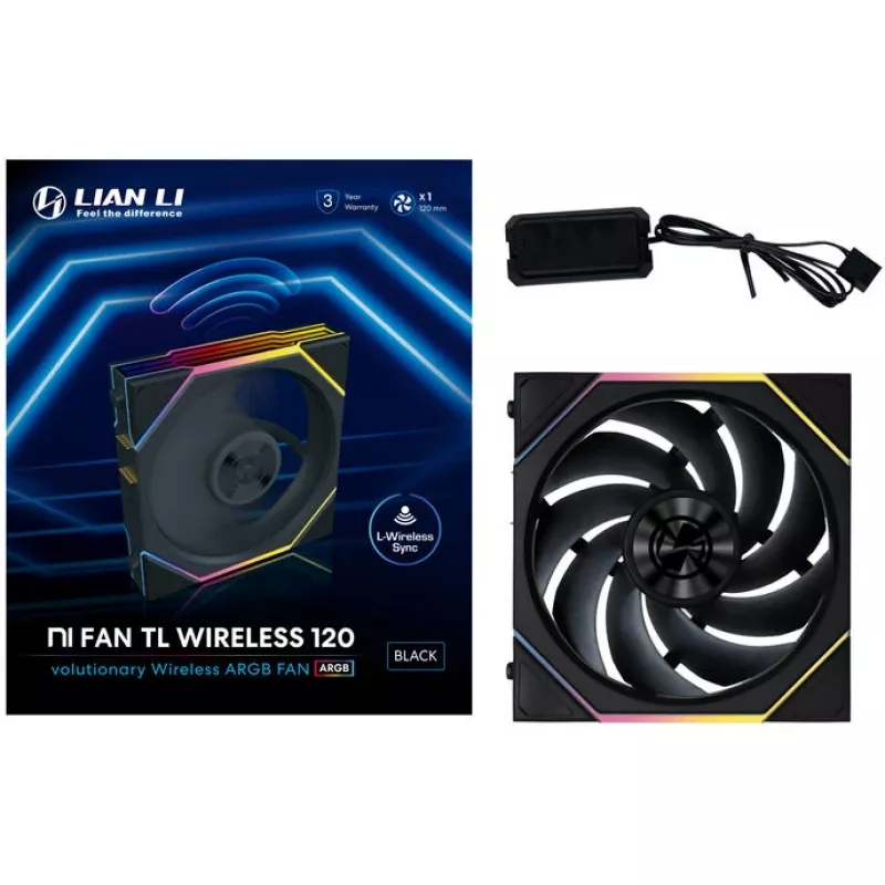 Lian Li UNI FAN TL 120 mm ARGB korpuseventilaator - must
