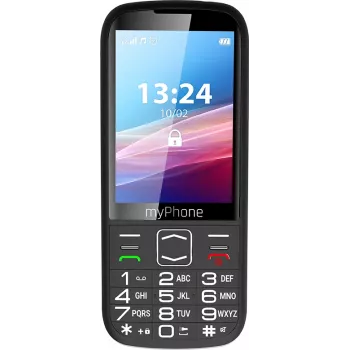 myPhone HALO 4 LTE | Must | 3.5 tolli | TFT | 128 MB | 64 MB | Kahe SIM-kaardiga | 3G | Bluetooth | Põhikaamera eraldusvõime 2 MP | 2500 mAh