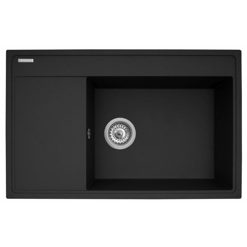 Komplekt - Valamu PYRAMIS CAMEA (79x50) 1B 1D R + Segisti IDEA Black Edition - 070168502BE - Volcano