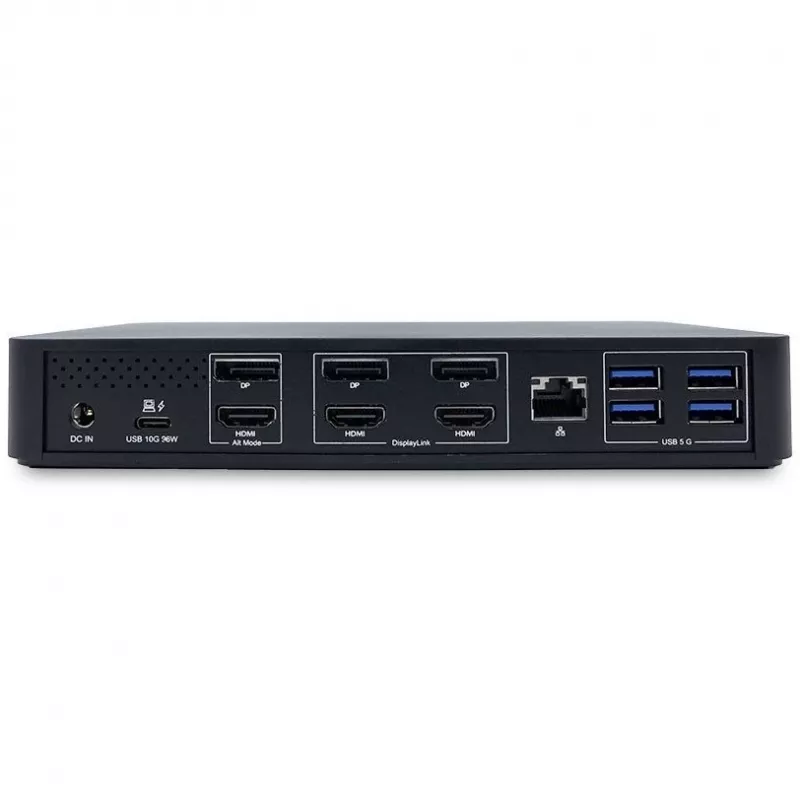 TERRA 1480375 sülearvuti dokk/pordireplikaator Juhtmega USB 3.2 Gen 1 (3.1 Gen 1) USB-C Must