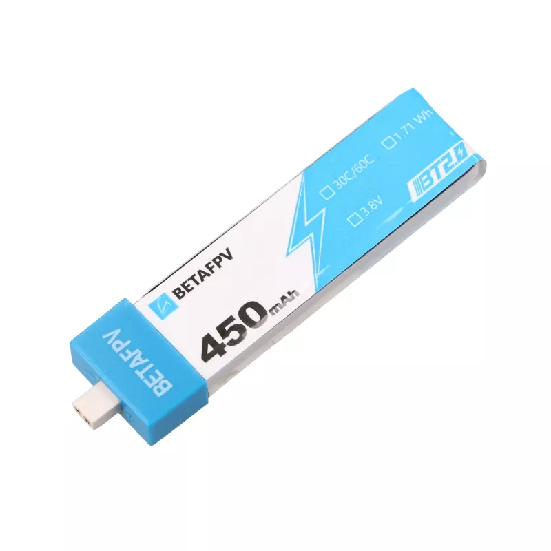 1S BetaFPV BT2.0 drooniaku komplekt 450mAh 4 tk, 3,8V