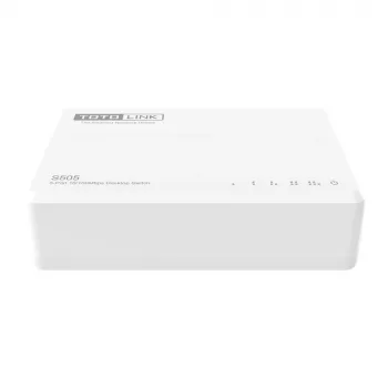 Haldamata switch TOTOLINK S505-V5 5 pordiga Fast Ethernet 10/100 valge