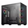PC korpus DeepCool CG530 4F Midi Tower Must — karastatud klaas, ATX/ITX/Micro ATX, 3x120mm ventilaatorid, USB-C