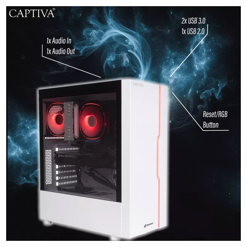 Arvuti Captiva CAPTIVA PC Advanced Gaming R94-169 Ryzen 7 5700X 32GB SSD 1TB RTX5060 Ti 8GB Windows 11 Home 64-bit