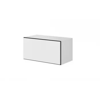 Panipaik cama meble ROCO RO3, põrandal seisev seinaäärne, 75×37×39 cm, valge/must/valge