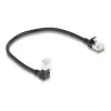 võrgukaabel DeLOCK RJ45 Cat.6A 0.25m Must