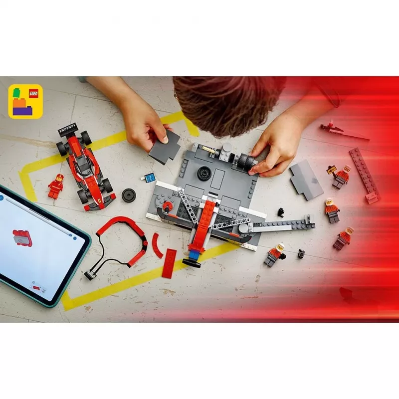 LEGO City F1 boksipeatuse komplekt 60443 — Ferrari F1 auto, 322 osa, 5 minifiguuri, vanusele 6+