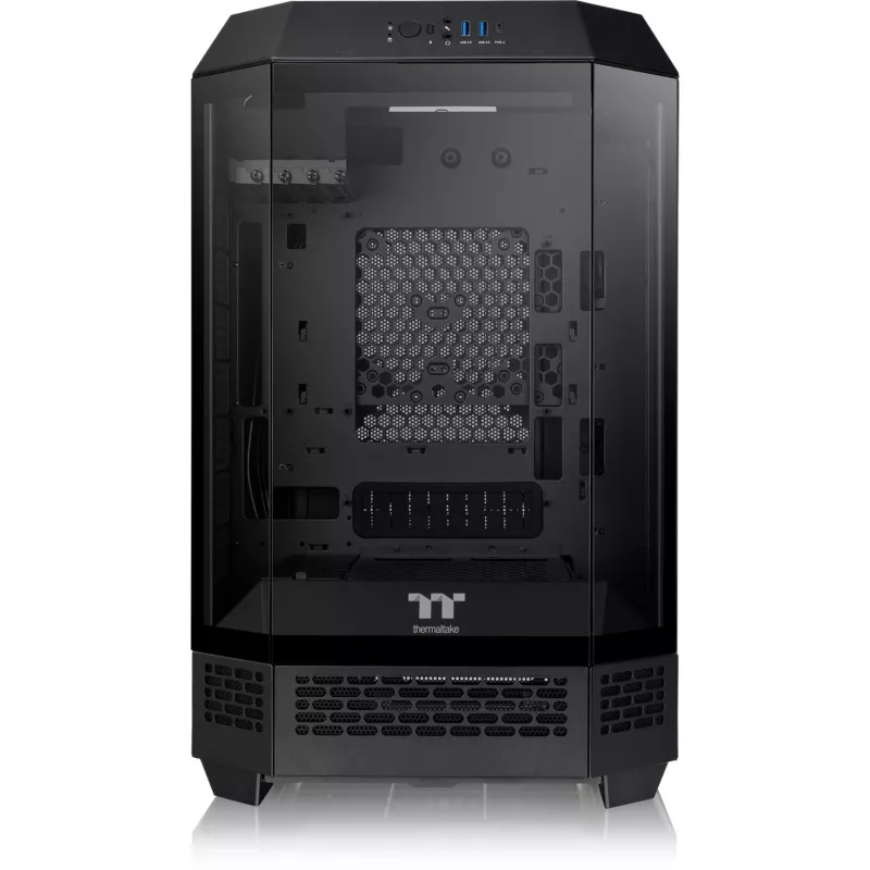 Thermaltake the Tower 300 Black Micro Tower karastatud klaasiga PC mängukorpus