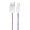 Baseus Dynamic kaabel USB - Lightning, 2.4 A, 2 m (lilla)