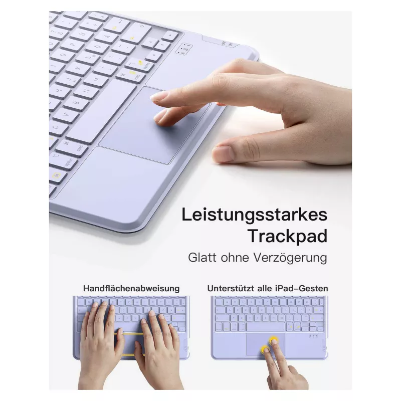 inateck klaviatuur iPad 11 iPad Air 4/5Gen.Com. QWERTZ lilla