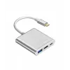 USB C adapteri jaotur TB AKTBXVAU3HMPDAV — 3-ühes: HDMI + USB-A + USB-C PD, hõbedane