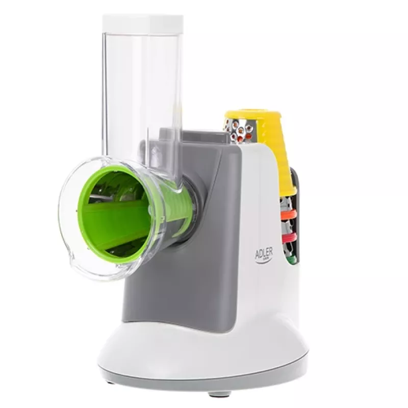 Köögiviljaviilutaja Adler AD 4815, 150 W, 5 otsikut, ABS-korpus, valge/hall
