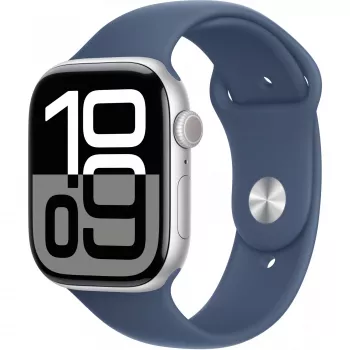Apple Apple Watch Series 10 GPS 46mm hõbedane alumiiniumkorpus Denim rihmaga
