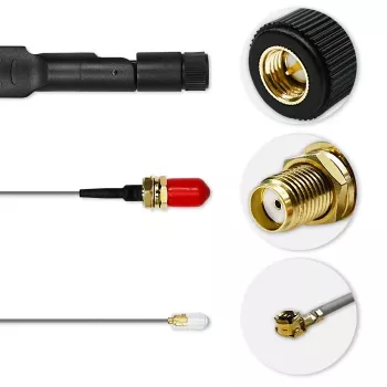 Väline 4G LTE kahetoiteline antenn QOLTEC 57047 5 dBi ringsuunaline