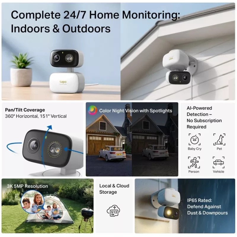 TP-Link Tapo C236 võrgukaamera välitingimustesse/sisetingimustesse 2304 x 1296