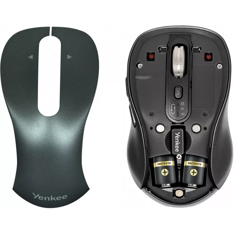 Juhtmega ergonoomiline arvutihiir YENKEE YMS2010BK — kompaktne disain, juhtmega ühendus