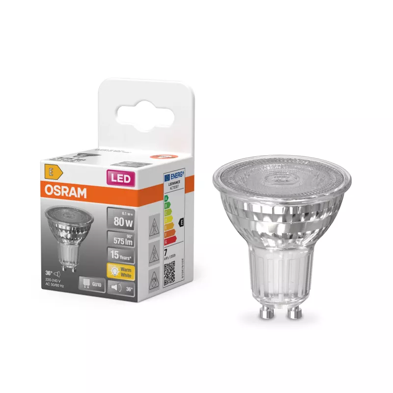 Osram Parathom Reflektor | GU10 | 6,1 W | Soe valge
