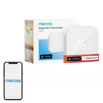 Nutitermostaat Meross MTS215MA (Wi‑Fi, Matter, EU) kodu kütte juhtimiseks